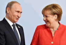 Путин поздравил Меркель с победой ее блока на выборах в Германии: партийное объединение ХДС/ХСС набрало 33% голосов избирателей