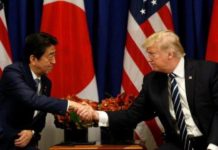 Трамп и Абэ договорились сыграть в гольф и усилить давление на КНДР