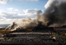 Пожару на рынке «Синдика» на МКАД присвоен третий номер сложности