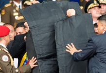 Покушение на президента Венесуэлы Николаса Мадуро, видео