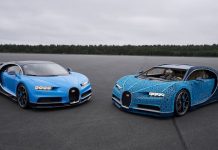 Lego построила полногабаритную копию спорткара Bugatti Chiron из 1 миллиона деталей