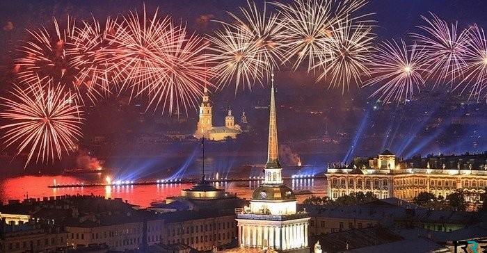 Салют на День снятия блокады Ленинграда 27 января 2019