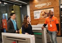 Взмах руки: Amazon позволила платить ладонью терминал для оплаты