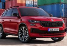 Skoda Kodiaq получила после рестайлинга двухэтажную оптику чешский внедорожник