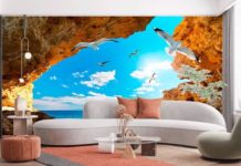 Как использовать фотообои в интерьере? обои с морским пейзажем