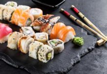 Заказываем вкусные и свежие суши в ресторане Банзай азиатские блюда