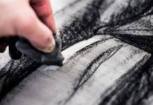 Черно-белая графика: как сделать рисунок углем ретушевка углем
