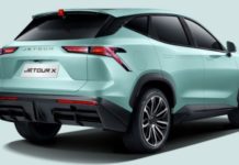 Новый кроссовер Chery Jetour: необычный дизайн и огромный тачскрин вид сзади Chery Jetour