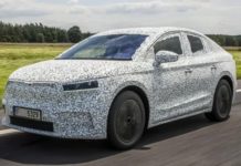 Кроссовер Skoda Enyaq Coupe iV: кузов купе и широкая корма Skoda Enyaq Coupe iV в камуфляже
