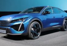 Новый Peugeot 408: сочетание лимузина, универсала и внедорожника Peugeot 408 синего цвета