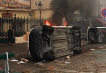 Беспорядки в Париже из-за расстрела трех курдов погромы на улицах Парижа